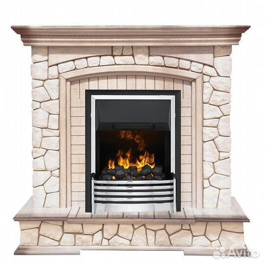 Каминокомплект Preston - Белый/Слоновая кость