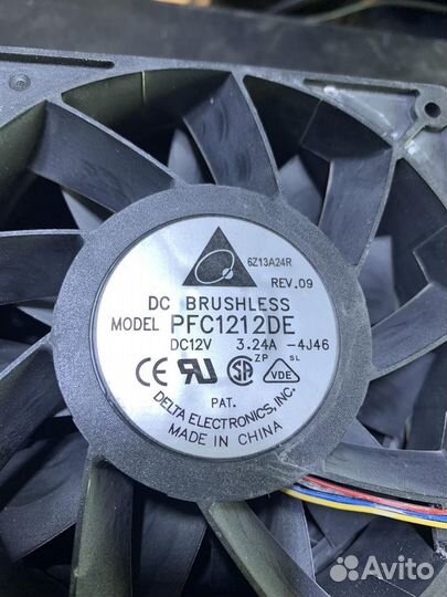 Вентилятор для асика 120*120*38 (кулер 120, 4-pin)