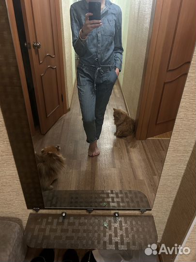 Джинсовый комбинезон