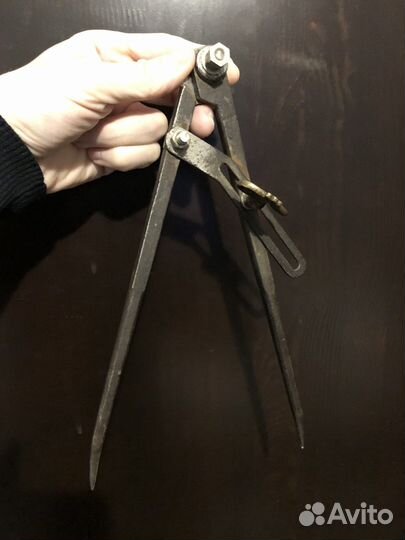 Циркуль разметочный старинный