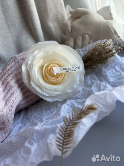 Набор подарочный ,Свеча бутон, цветок