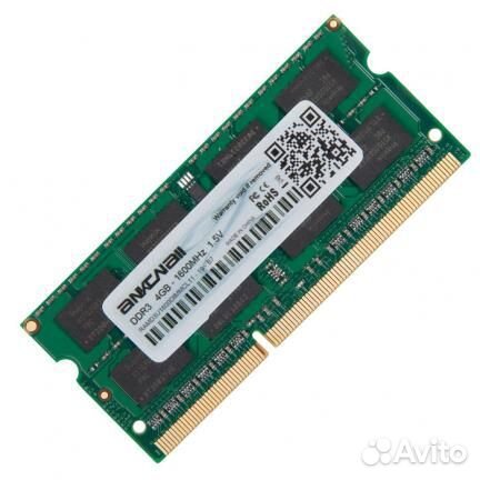 Оперативная память для ноутбука SO-dimm DDR3, 4 Гб