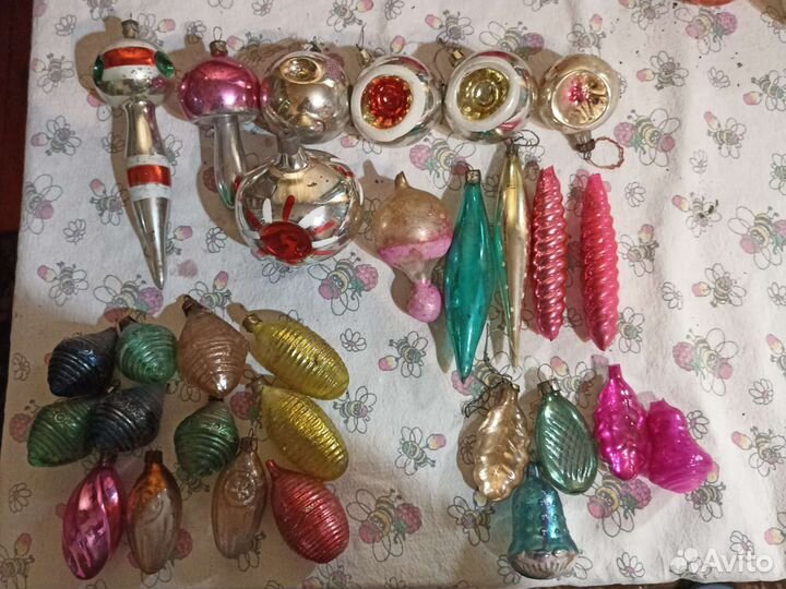 Елочные игрушки СССР под реставрацию