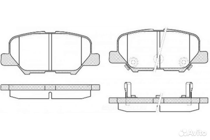SB nagamochi BP25003 Колодки тормозные дисковые за