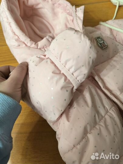 Зимний комбинезон для девочки 62 babygo