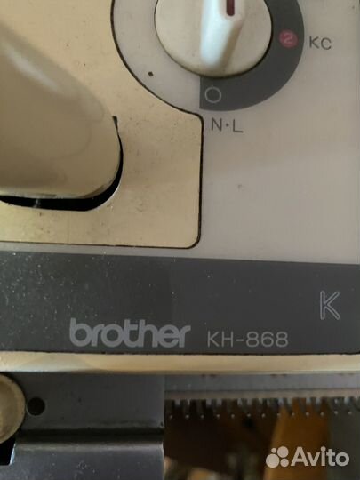 Вязальная машина brother кН 868 двухфонтурная