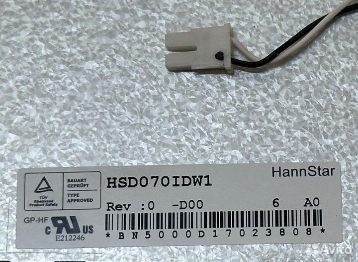 7-дюймовая LCD панель Hannstar