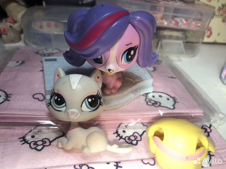 Littlest pet shop lps кошечка и собачка Зои