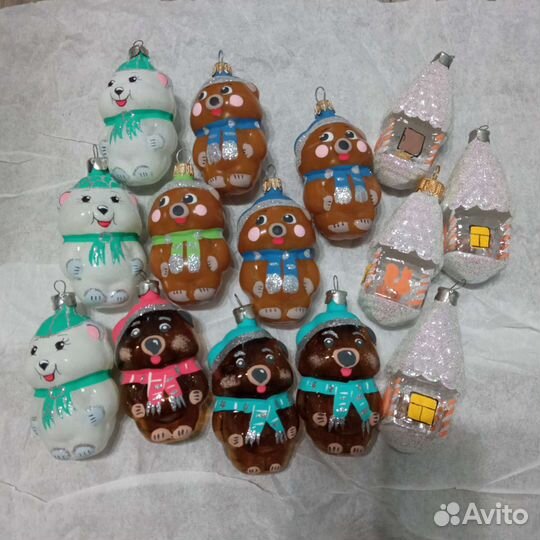 Елочные игрушки стекло