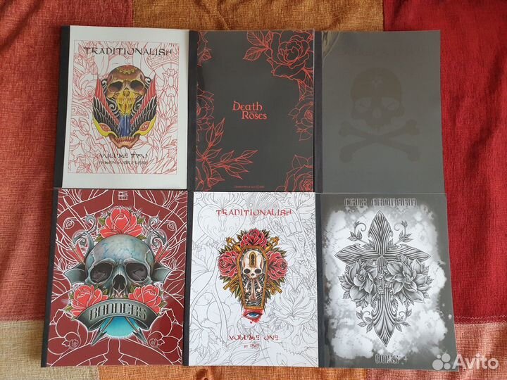 Альбомы (скетч-буки) с эскизами татуировок