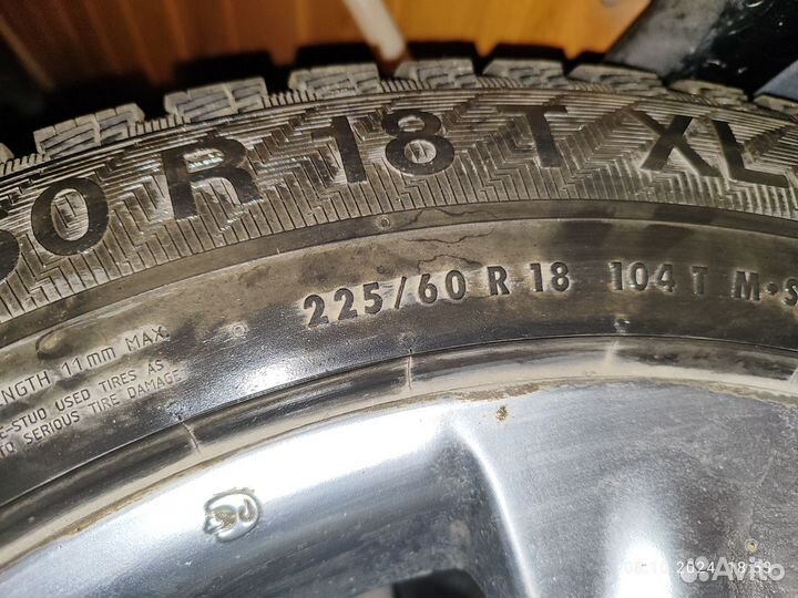 Колеса зимние 225/60/18, 7х18/ET35 5x114.3, 60.1