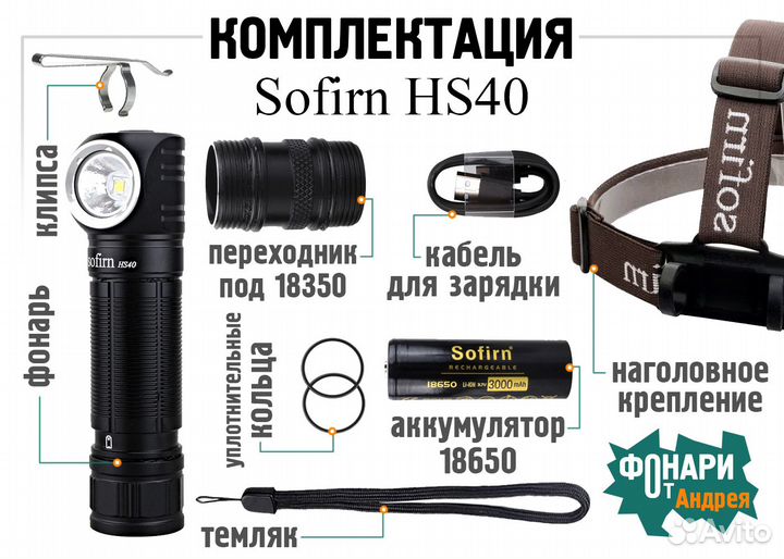 Фонарь Sofirn HS40