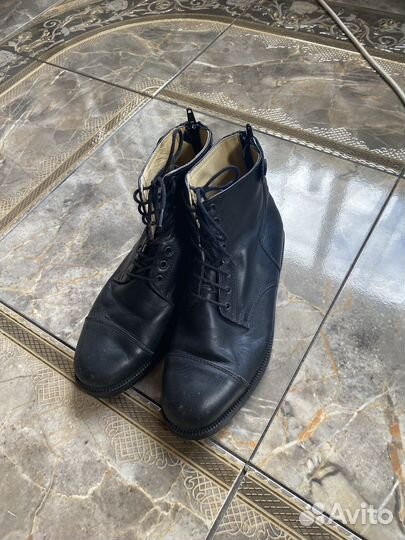 Натуральные кожаные ботинки доя верховой езды