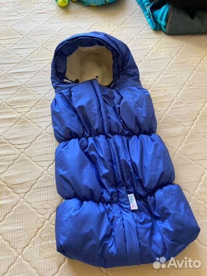 Зимний конверт в коляску на овчине