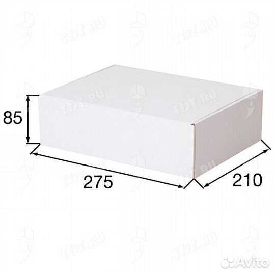 Короб кс-431 мгф, белый, 275*210*85 мм