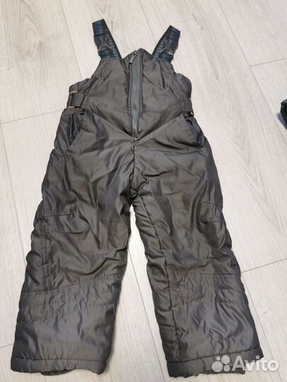 Зимняя куртка с комбинезоном 86 см (на 1,5-2 года)