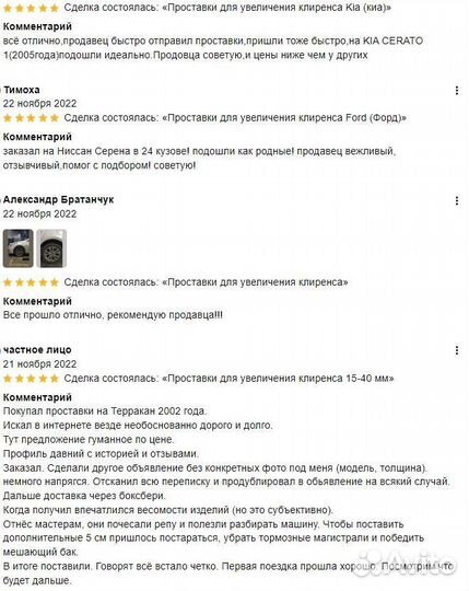 Увеличение клиренса проставки