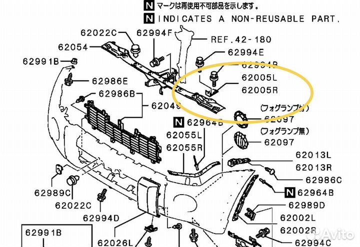 Кронштейн переднего бампера Pajero 4 Паджеро