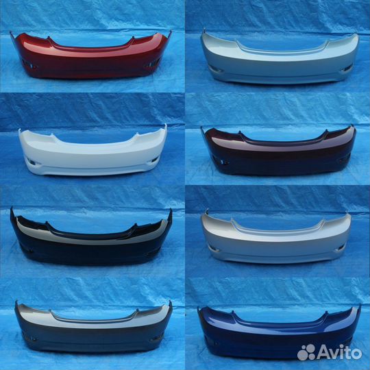 Задний бампер hyundai solaris 2014-2017