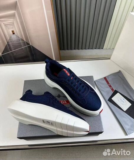 Кроссовки мужские Prada синий