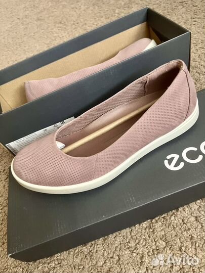 Балетки нубук ecco 36