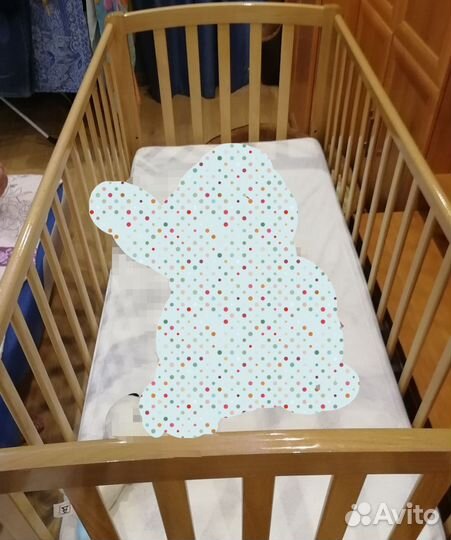 Детская кровать 120 60 с маятником