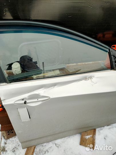 Дверь передняя правая solaris1 серебристый