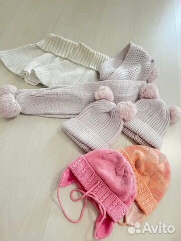 Шапка детская, шарф, снуд