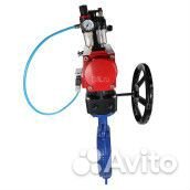 Затвор дисковый поворотный DN.ru WBV1413E-2W-Fb Ду200 Ру16, чугун, уплотнение - epdm, с пневмопривод