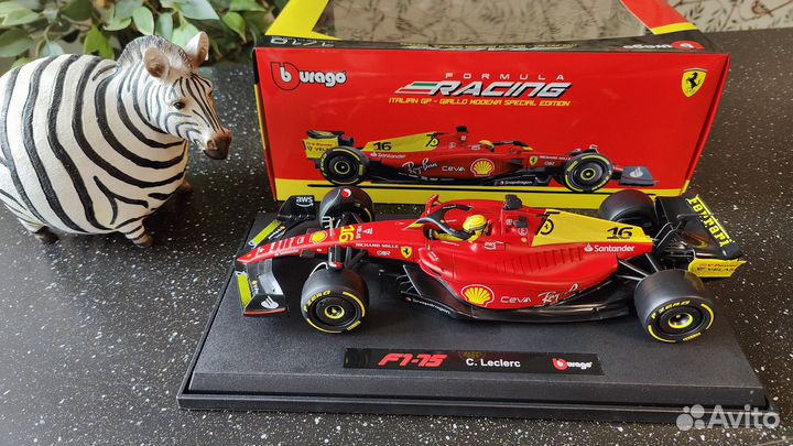 Модель 1:18 Ferrari F1-75 Leclerc 2022 Monza GP