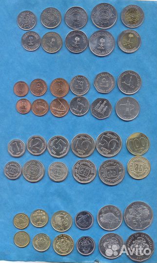 Наборы монет Саудовская Аравия, оае, Югославия итд