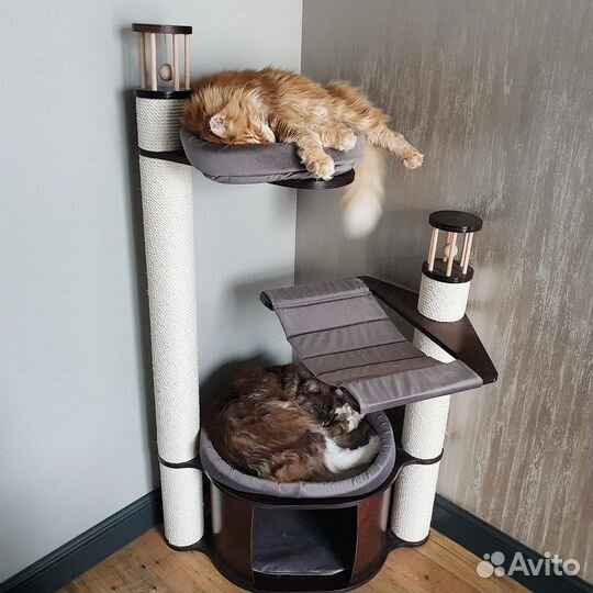 Домик для кошки с когтеточкой