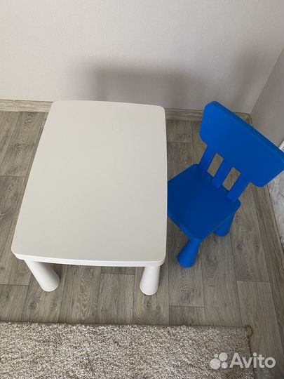 Детский стол и стул IKEA маммут
