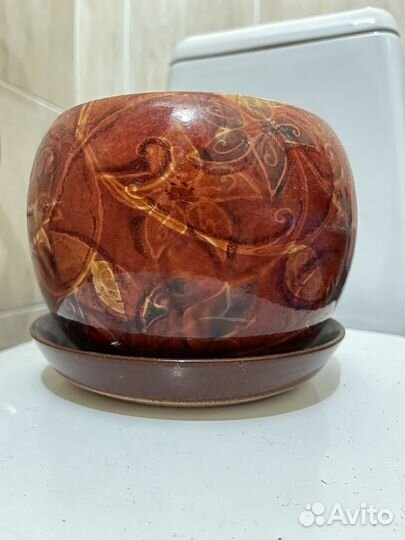 Горшок для цветов керамика большой