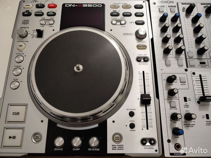 Два Dj плеера Denon Dn-S3500 и микшер Dn-X1500S