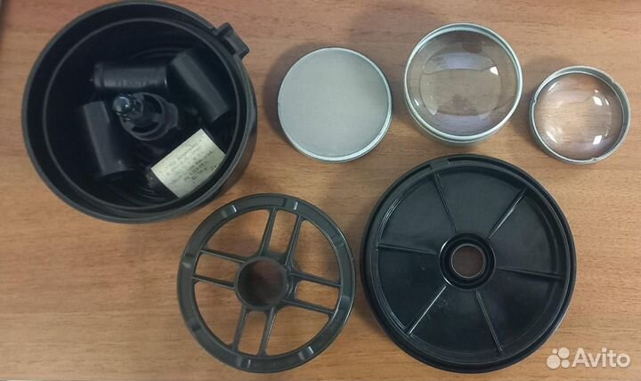 Бачок для проявки плёнки и линзы - конденсоры
