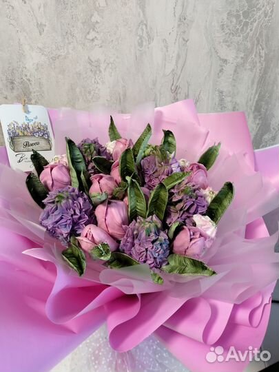 Съедобные букеты из зефира