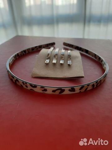 Ободок и заколки, невидимки для волос - леопард