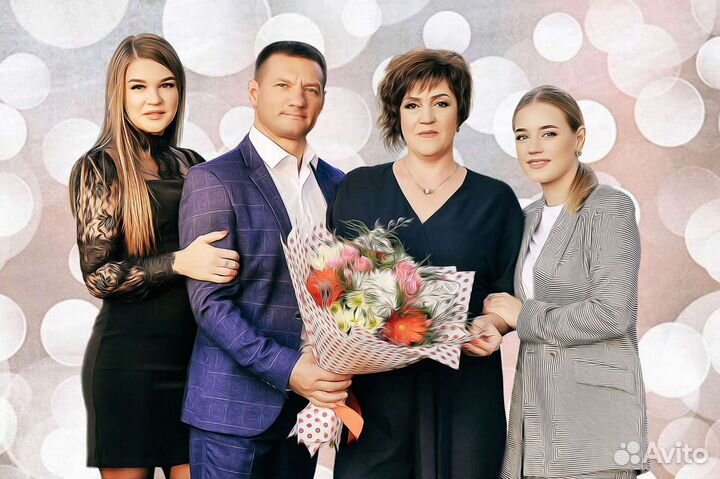 Портрет на холсте по фото