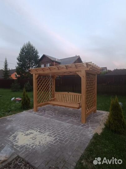 Качели пергола