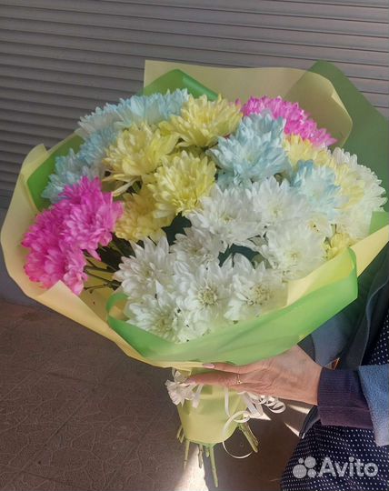 Букет из хризантем
