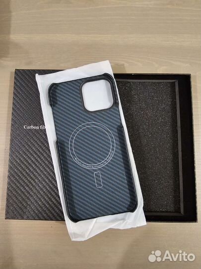 Карбоновый чехол iPhone 13 pro max magsafe