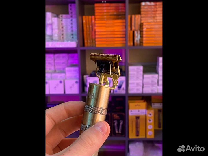 Тример для бороды и усов металлический Premium