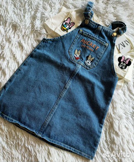 Джинсовые сарафаны zara