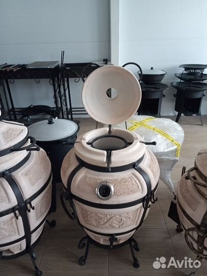 Тандыр семейный с откидной крышкой