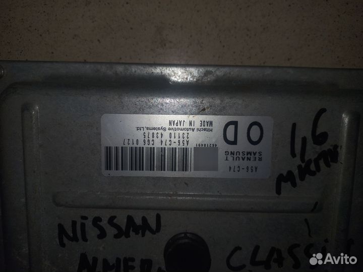 Блок управления двигателем Nissan Almera Classic