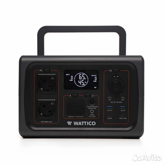Портативная электростанция/ибп/UPS wattico home600