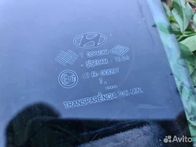 Стекло переднее заднее левое Hyundai matrix