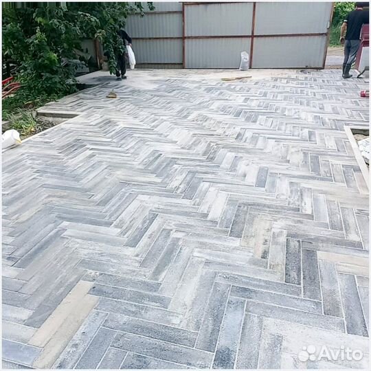 Тротуарная плитка брусчатка заказ от 120 м2