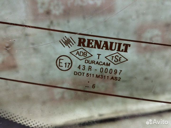 Стекло заднее Renault Megane LM1A K4J740 2006